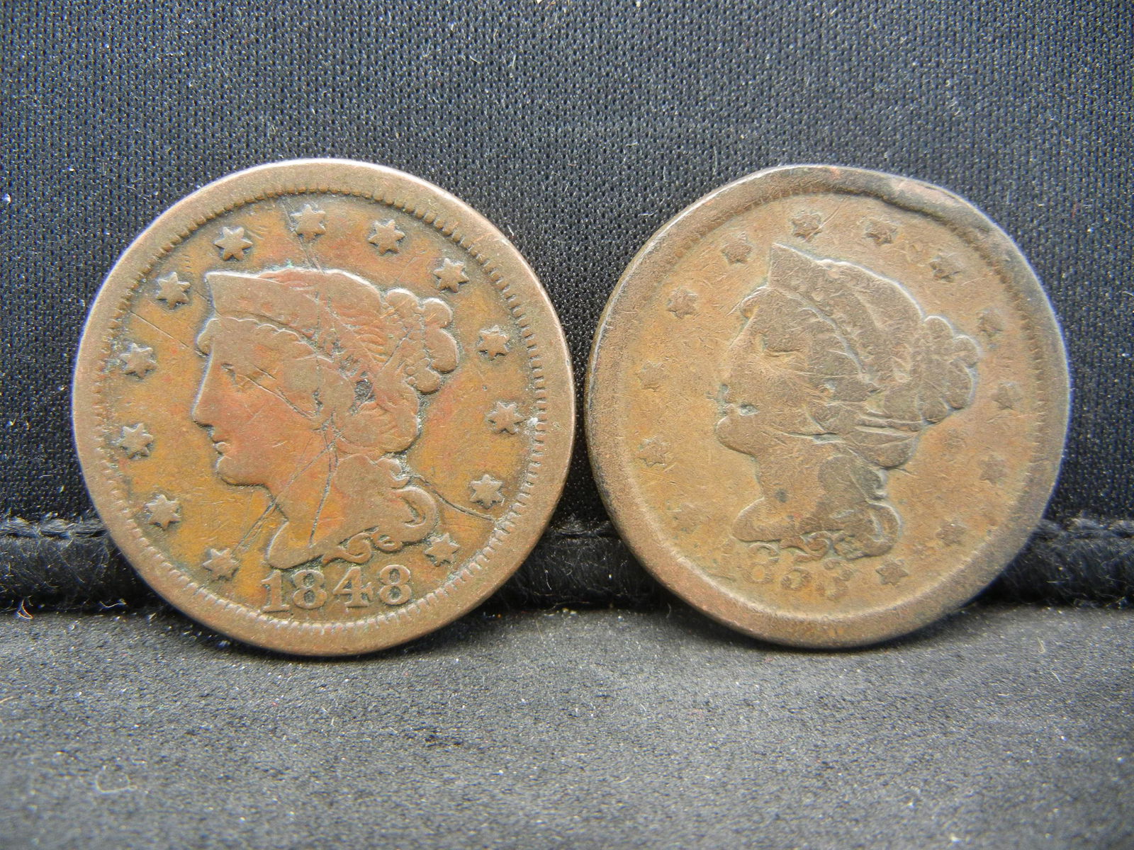 1848 and 1853 Large Cents (1 of 2)