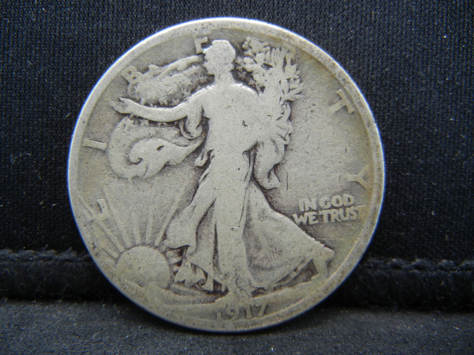 1917-S Reverse Walking Liberty half Dollar (1 of 2)