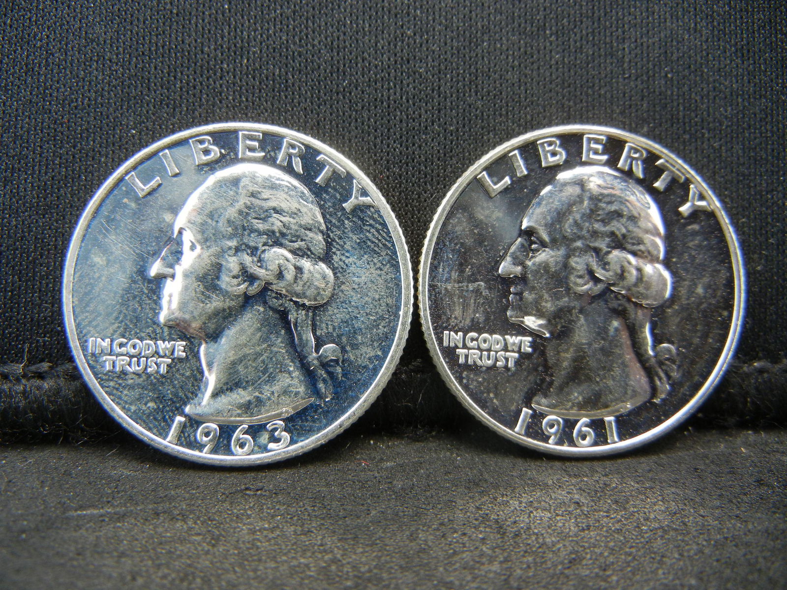 1961 and 63 Gem Proof Washington Quarters (1 of 2)