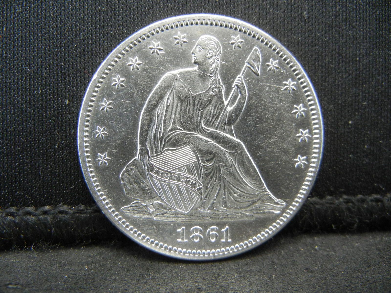 1861 Seated Half Dollar (1 of 2)