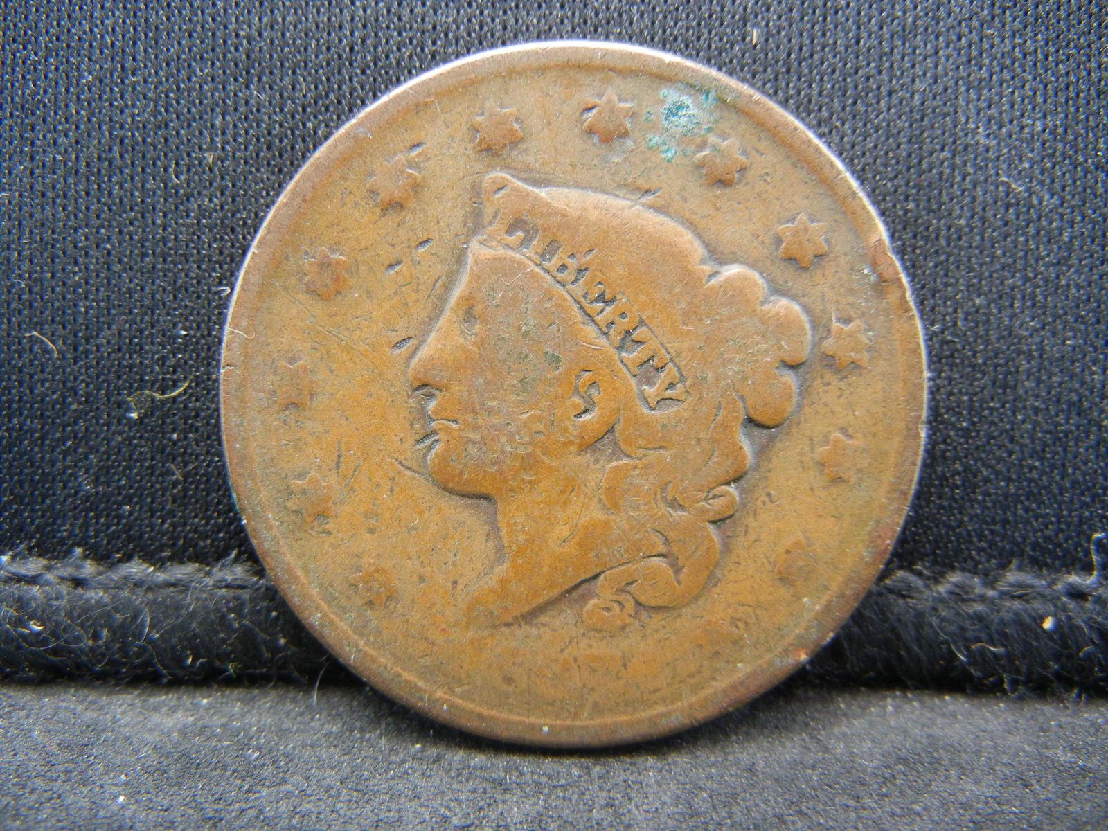 1837 Large Cent Nice Color (1 of 2)