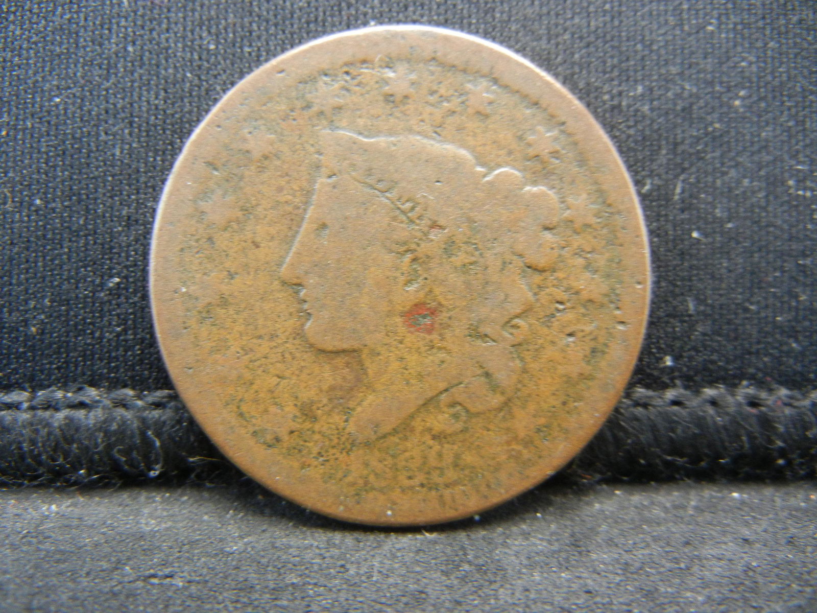 1839 Large Cent Head of 38 (1 of 2)
