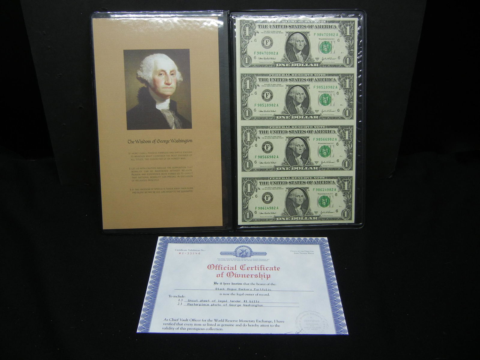 (4) Gem BU Uncut 2003 $1.00 Notes (1 of 6)