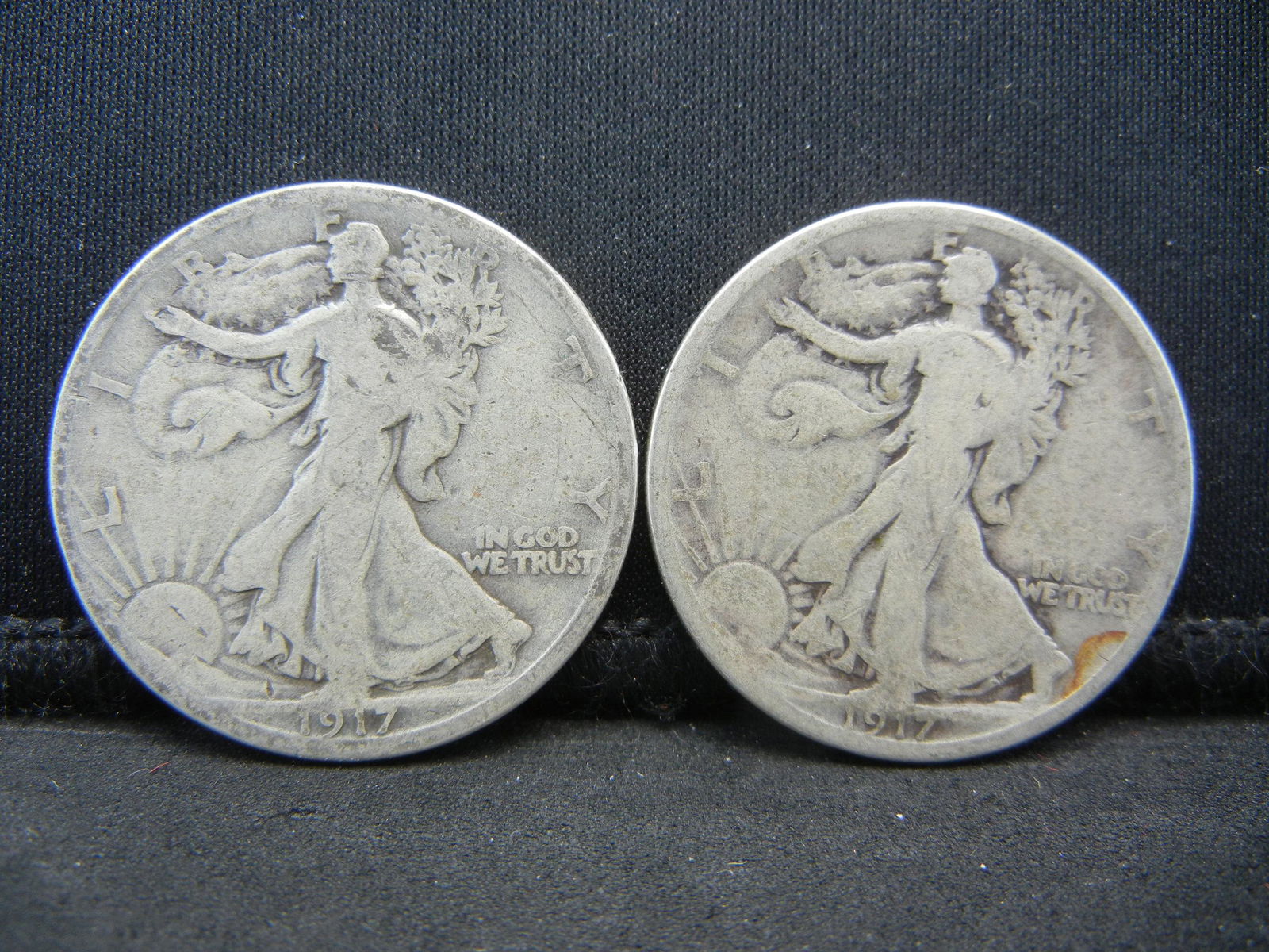 (2) 1917-S Reverse Walking Liberty Half Dollar (1 of 2)
