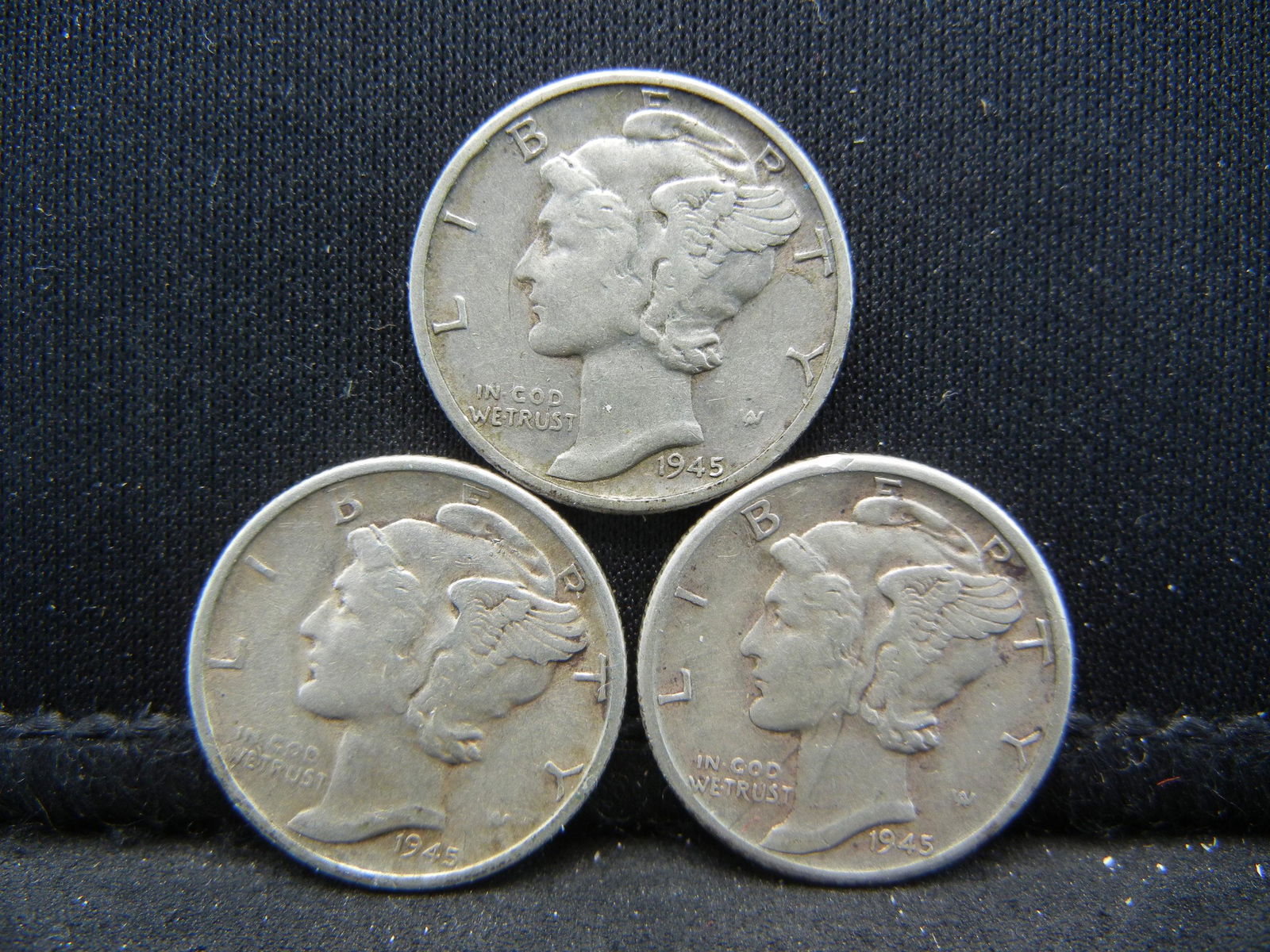 1945-P,D,S Mercury Dimes (1 of 2)