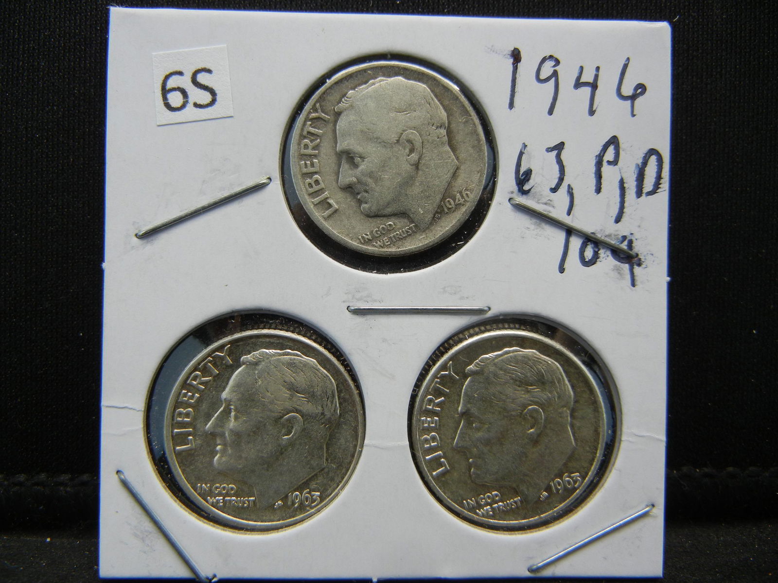 1946, 63-P,D Roosevelt Dimes (1 of 2)