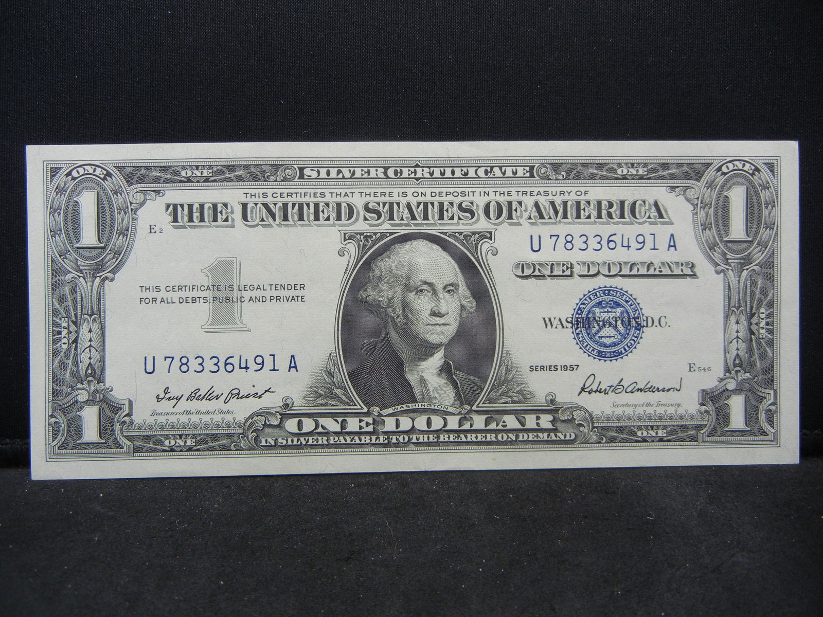 1957 Crisp UNC One Dollar Silver Certificate (1 of 3)
