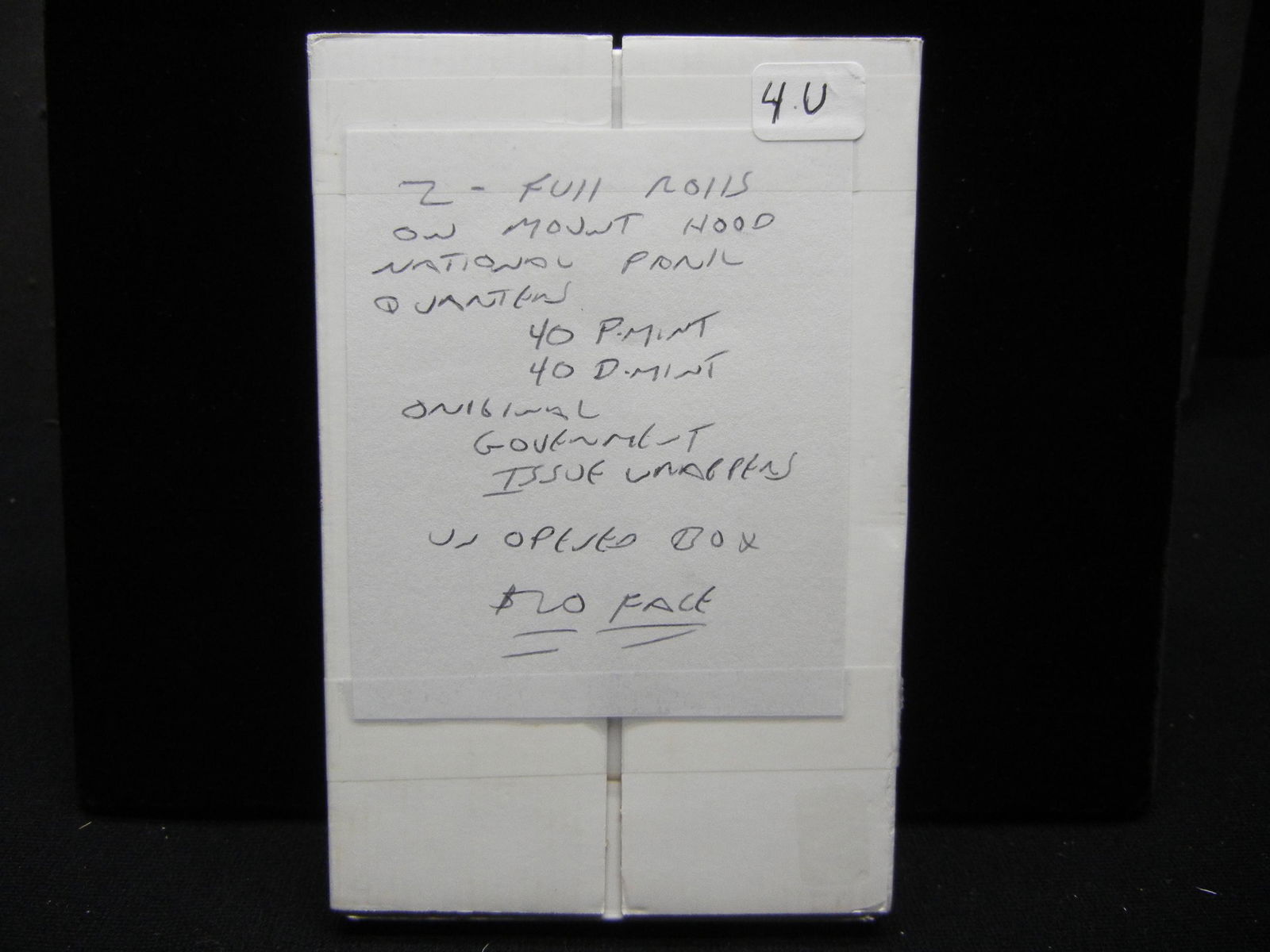 2010 Mount Hood National Park Quarter Roll Set. 40P and: 2010 Mount Hood National Park Quarter Roll Set. 40P and 40D Mint Coins in Government Pack