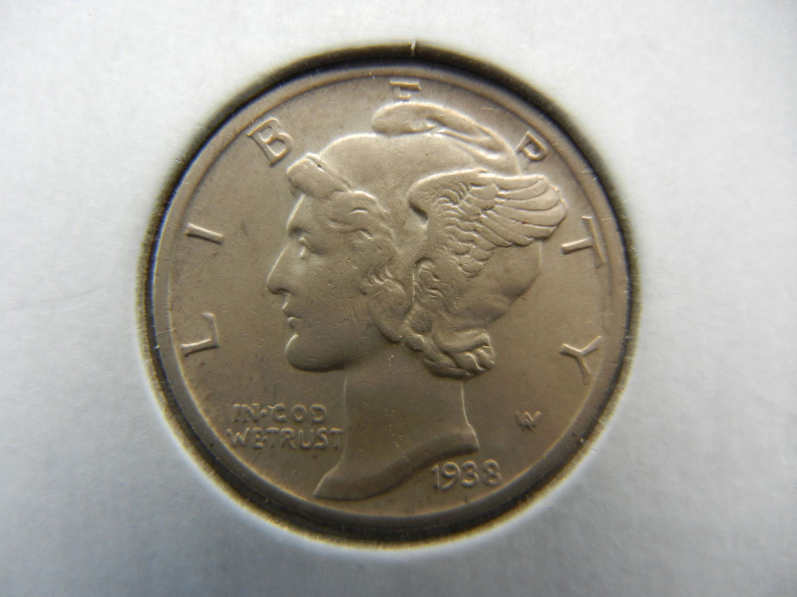 1938-S Mercury Dime. UNC (1 of 3)