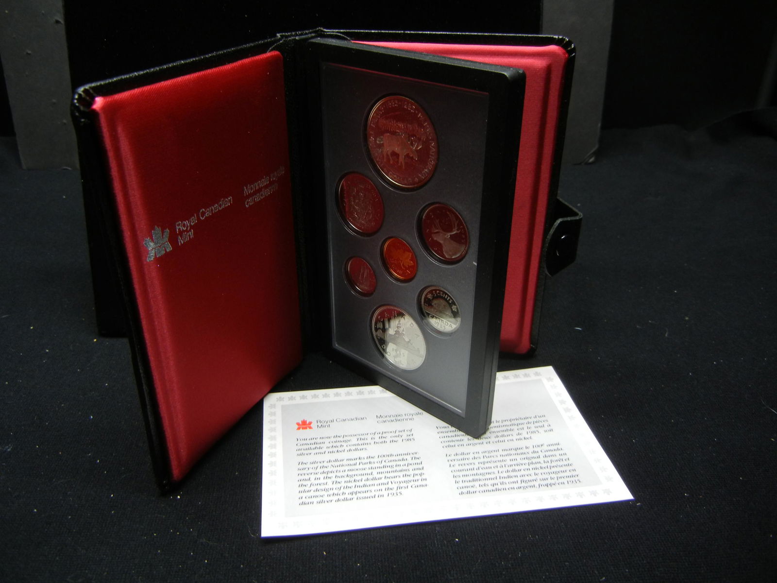 1985 Canada Double Dollar Silver Dollar Moose Proof (1 of 4)