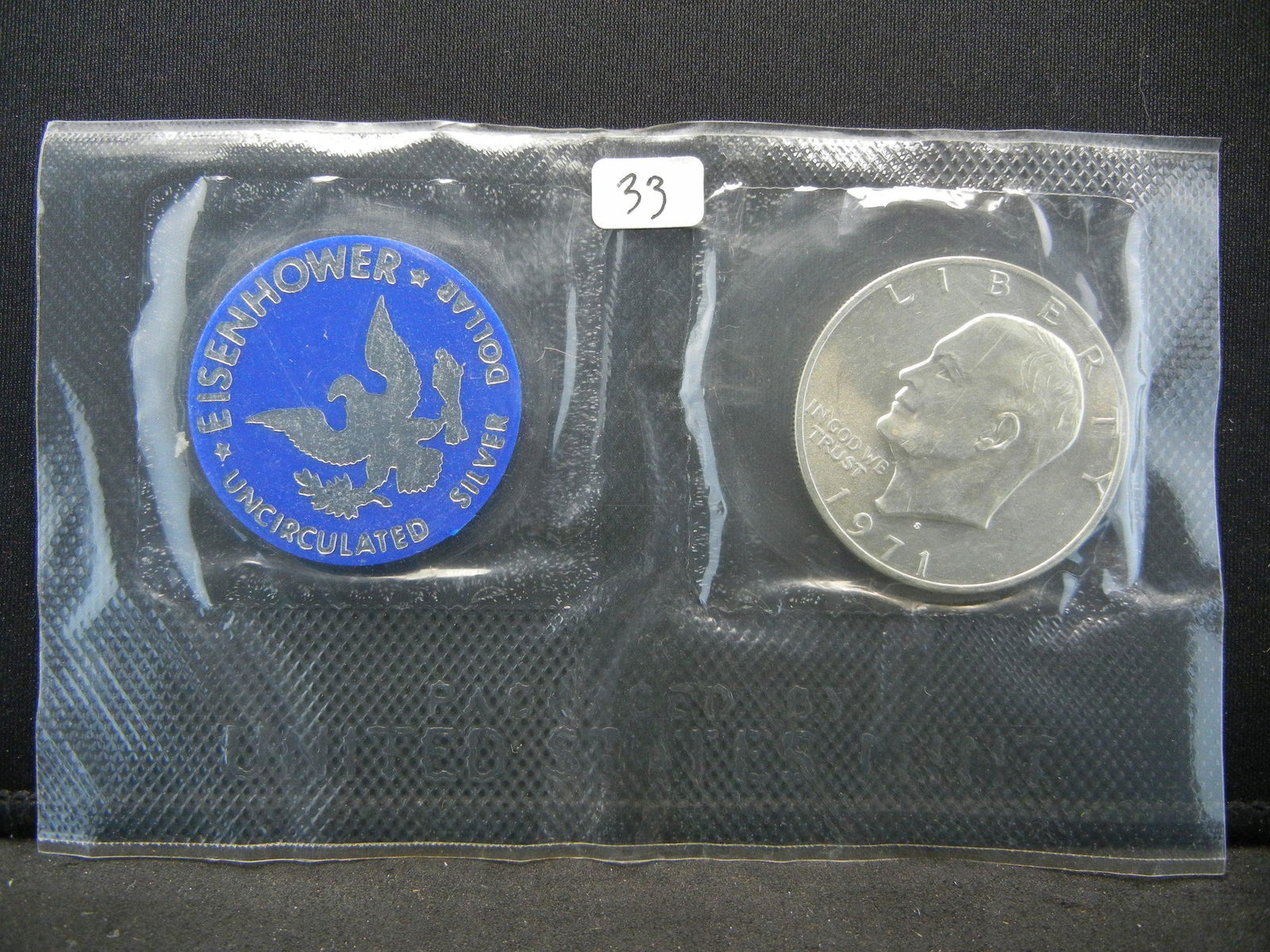 1971-S 40% Silver Blue pack Ike Dollar (1 of 3)