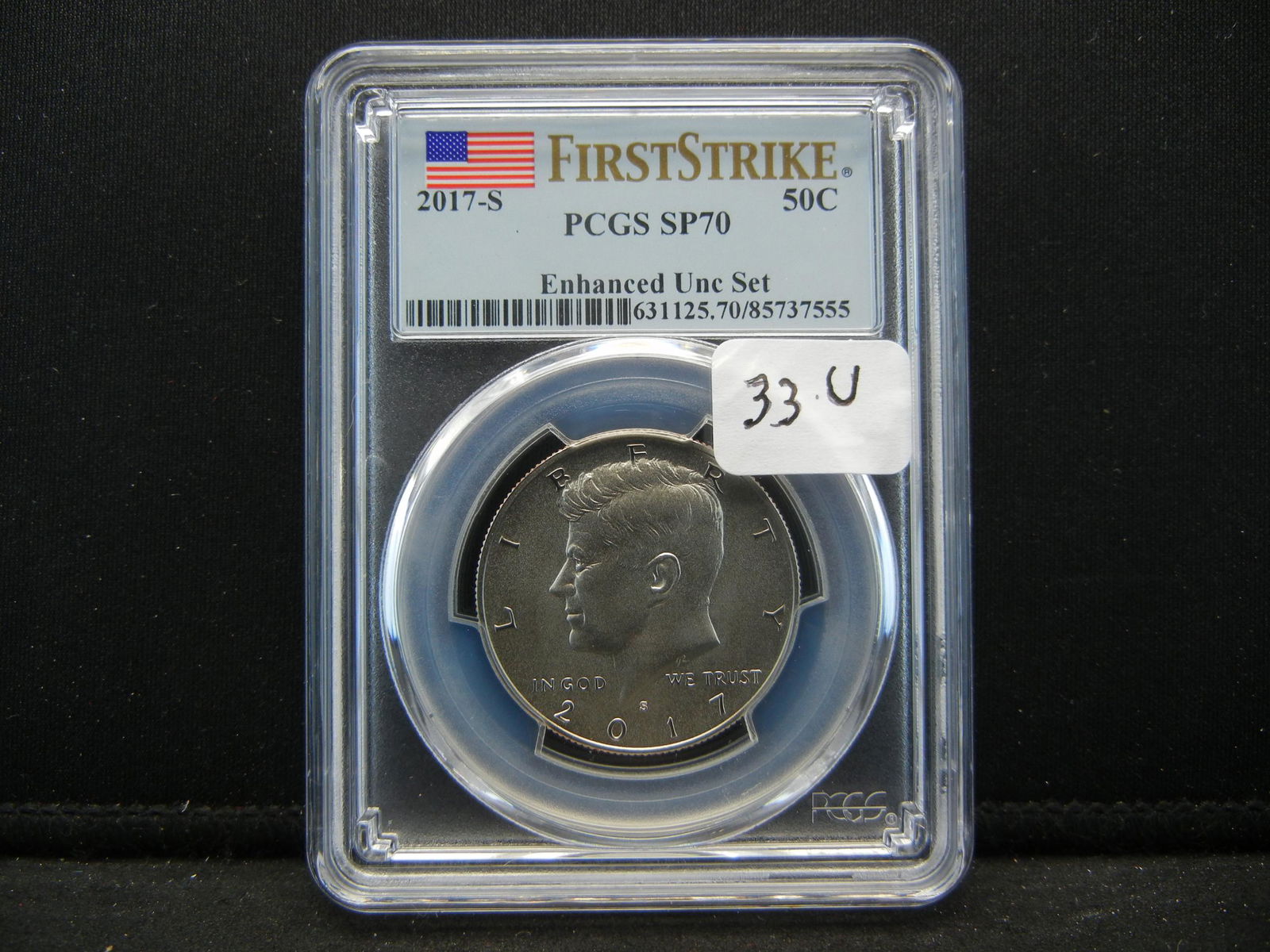 2017-S PCGS PR70 Enhanced Kennedy Half Dollar . Perfect (1 of 4)