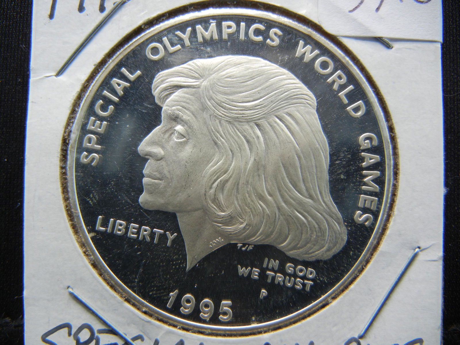 1995-P Proof Special Olympics Silver Dollar Coin in Gem (1 of 3)