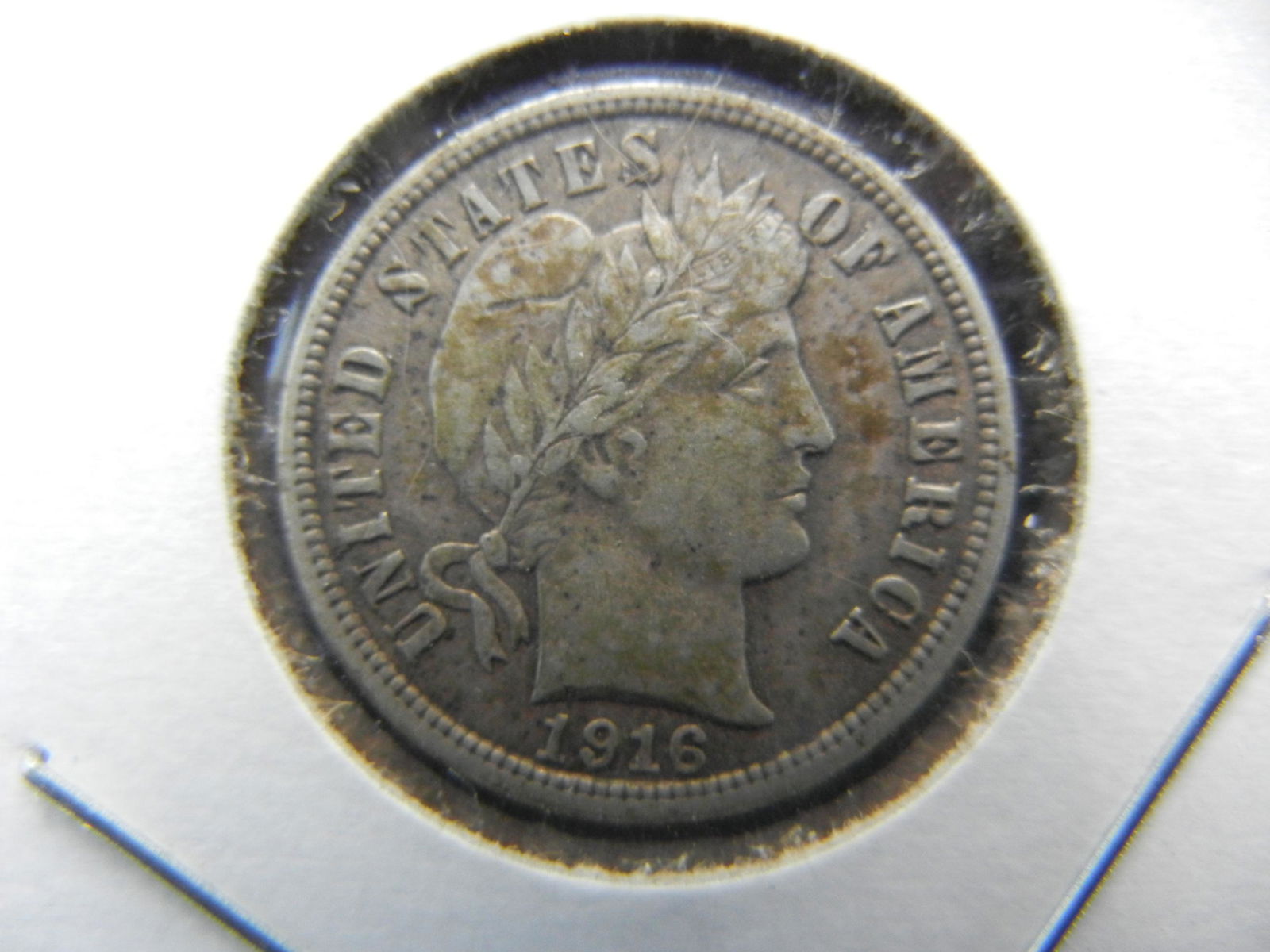 1916 Barber Dime. XF. (1 of 3)