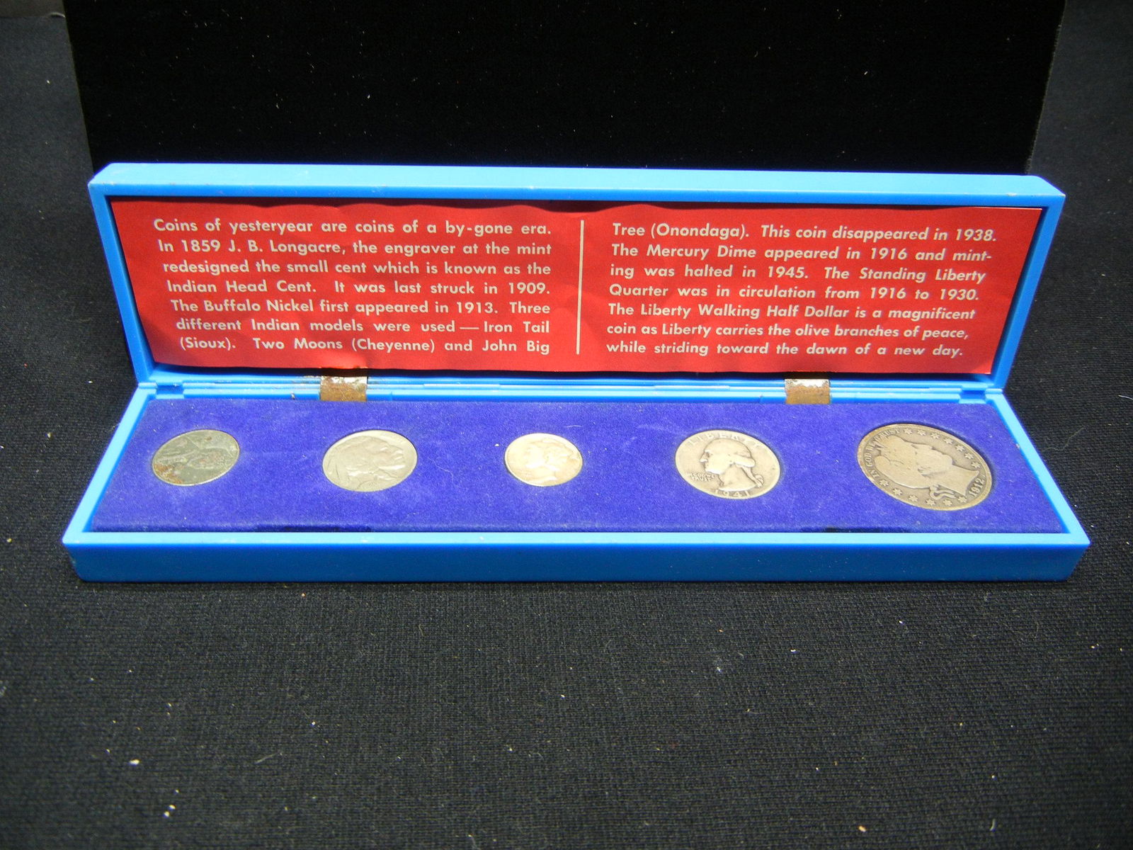 WWII era US coin set. 3 silver coins. 1912-S half (1 of 3)
