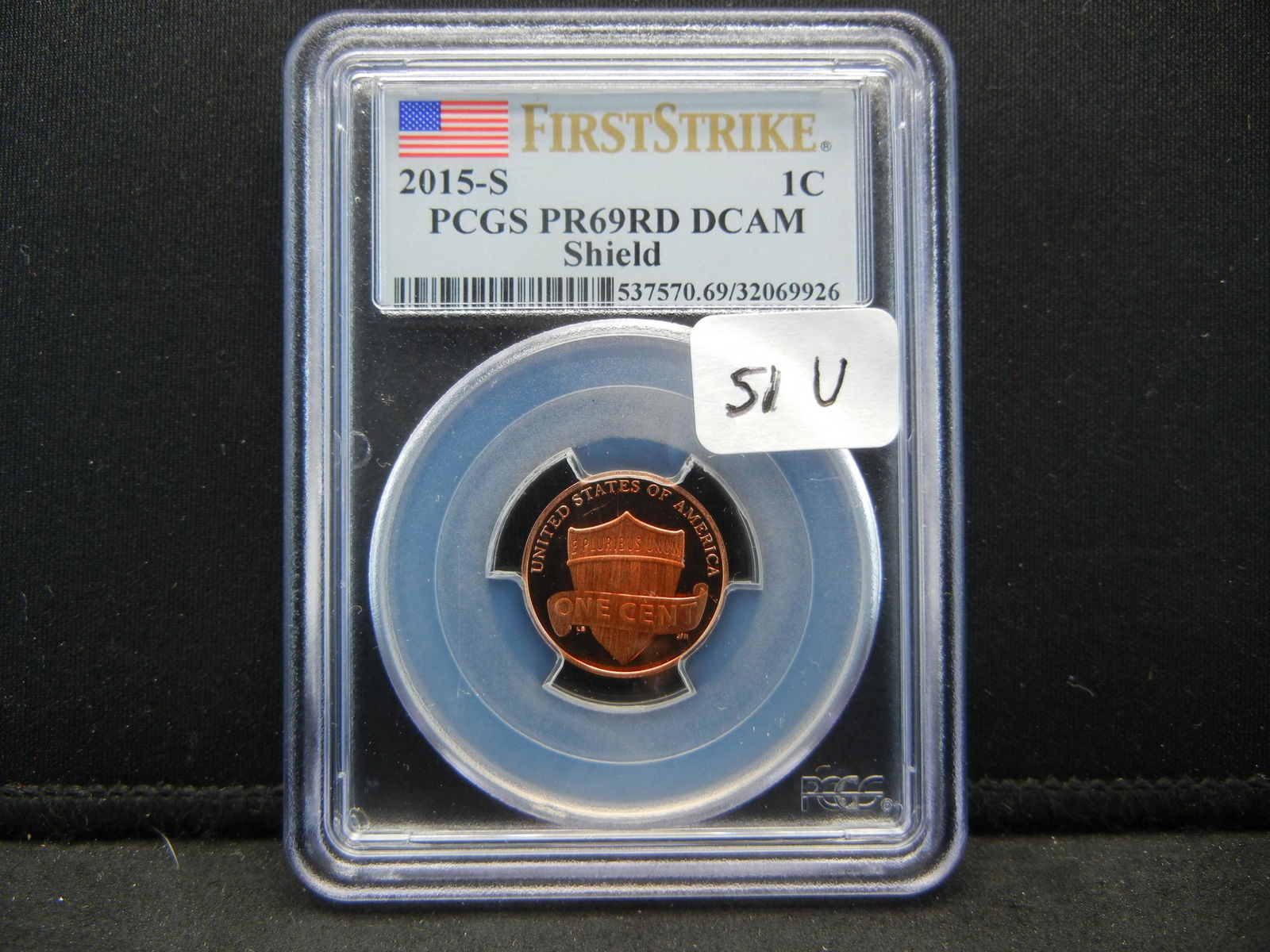 2015-S PCGS PR69 Deep Cameo Lincoln Cent Near Perfect (1 of 4)