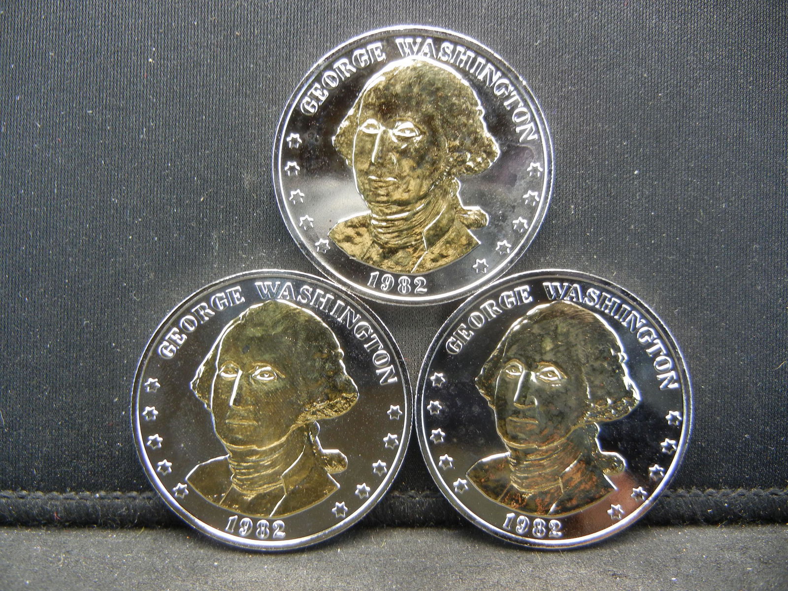 Silvery Double Eagle Medals. GOLD ENHANCED (1 of 2)