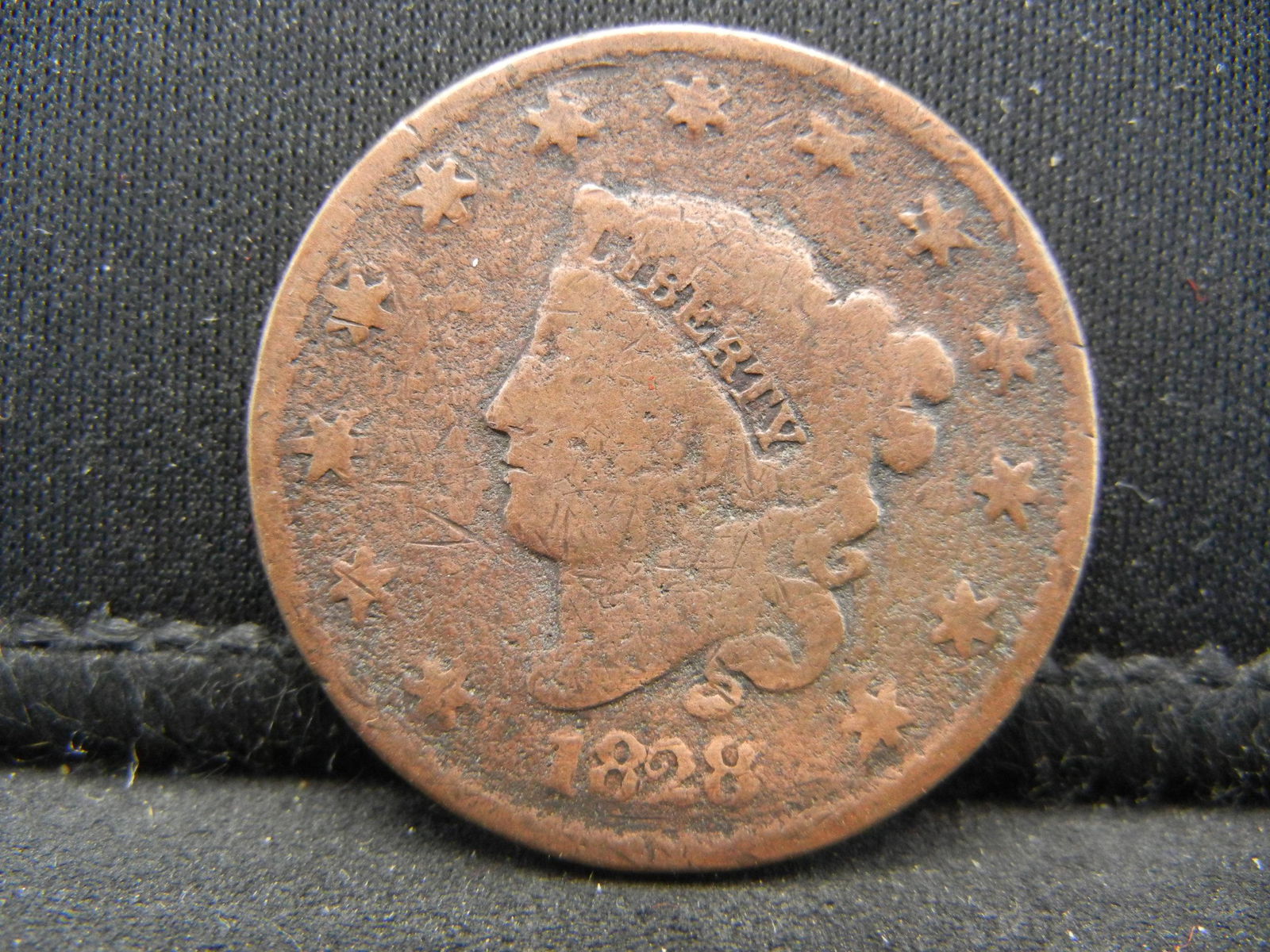 1828 Large cent. Andrew Jackson Era! (1 of 2)