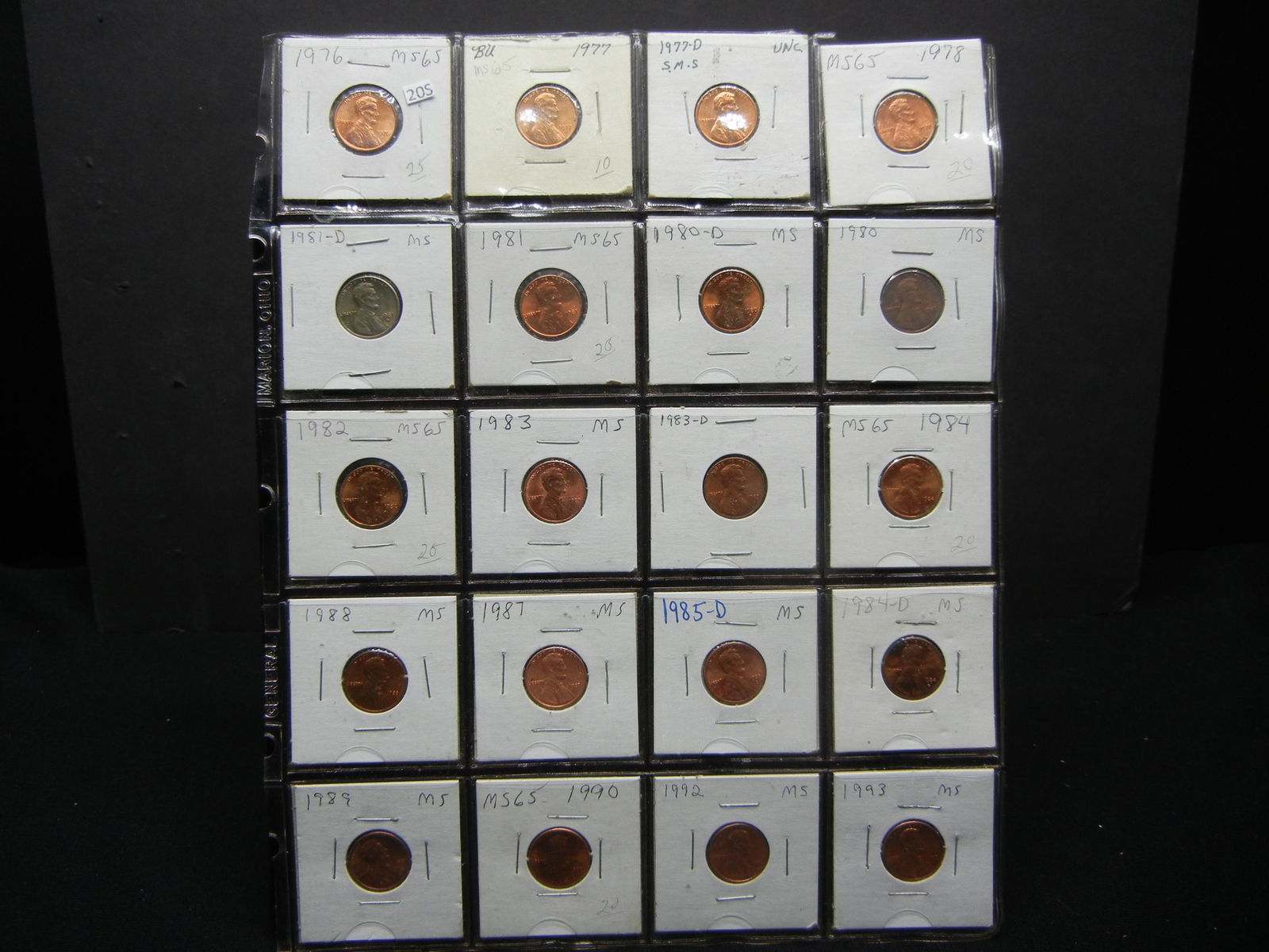 (20) Mixed Date Lincoln Memorial Cents (1 of 13)