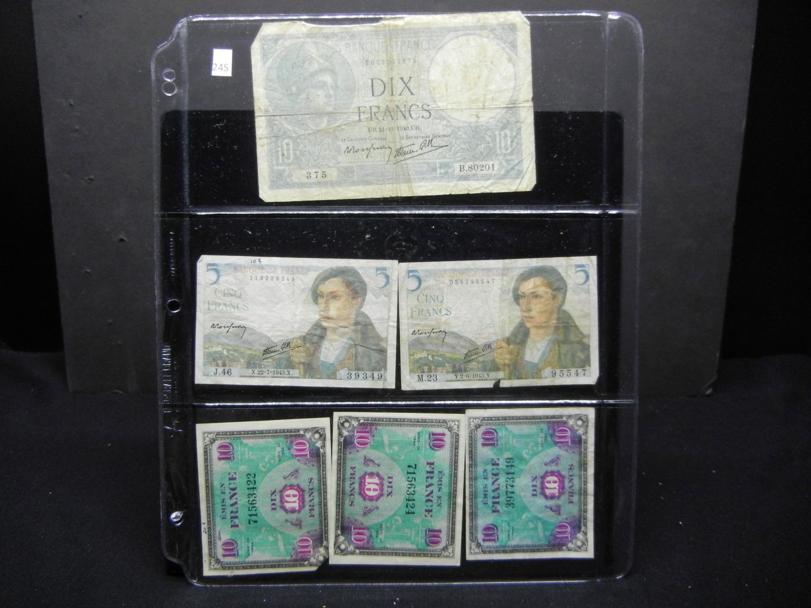 (6) French Bank Notes (1 of 4)