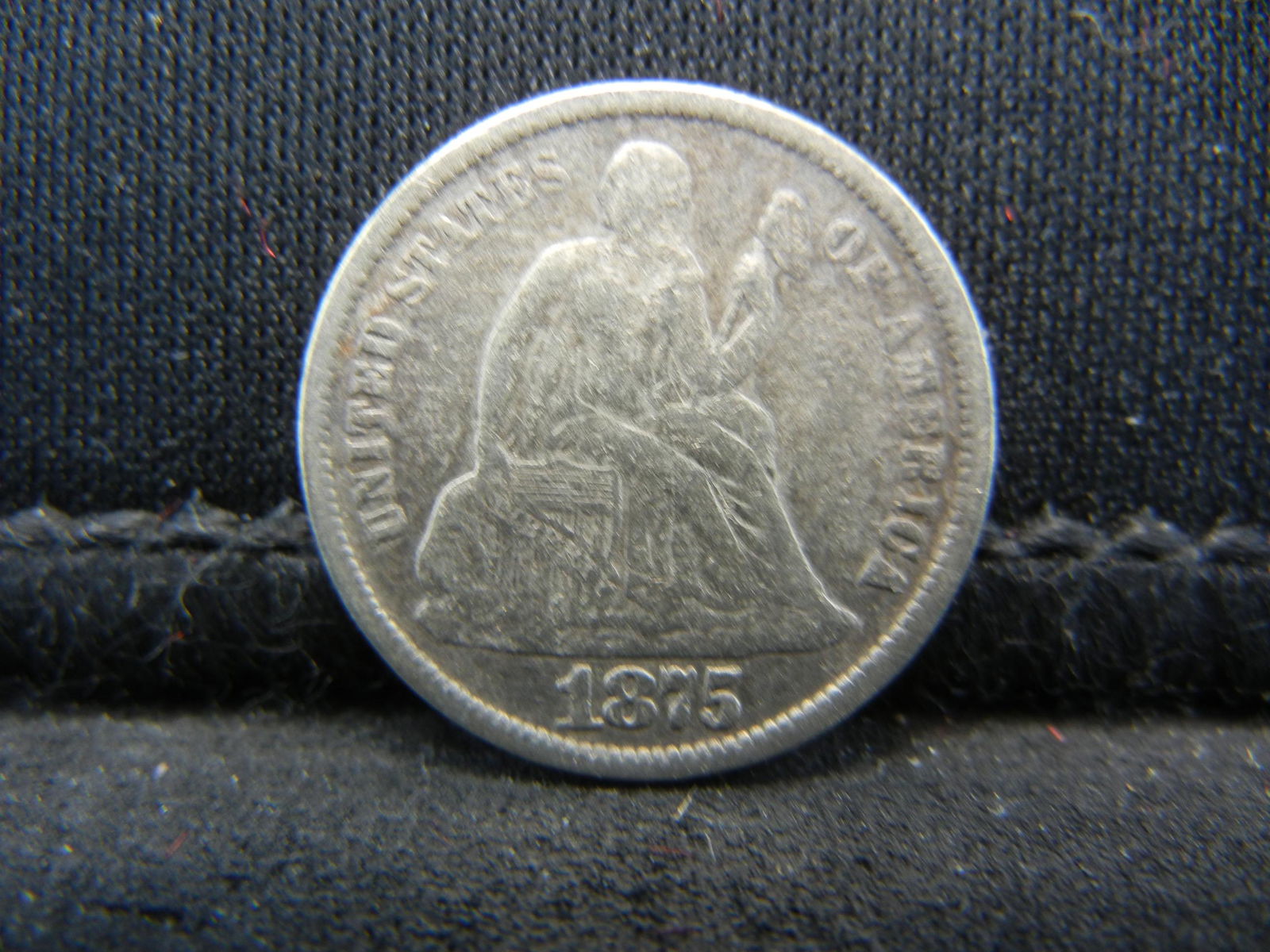 1875 CC Seated Dime VF Semi Key Date (1 of 2)