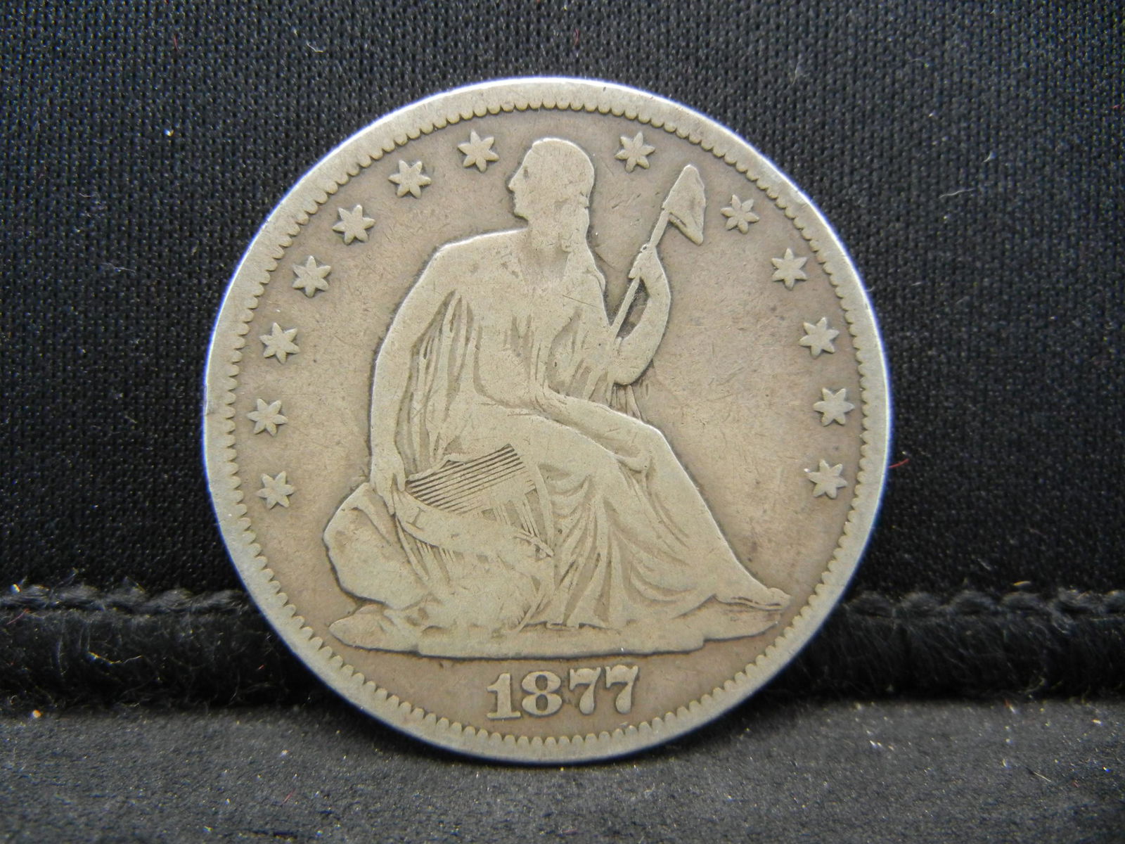 1877 CC Seated Half Dollar Fine Key Date (1 of 2)