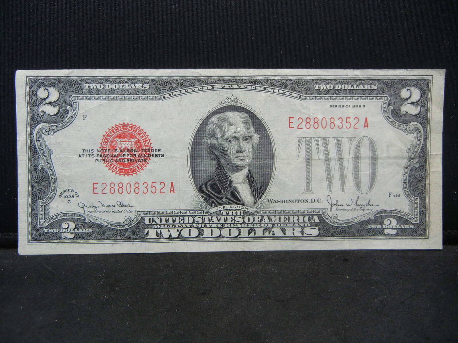 1928 $2.00 Note Red Seal XF FR1508 Better Note (1 of 3)