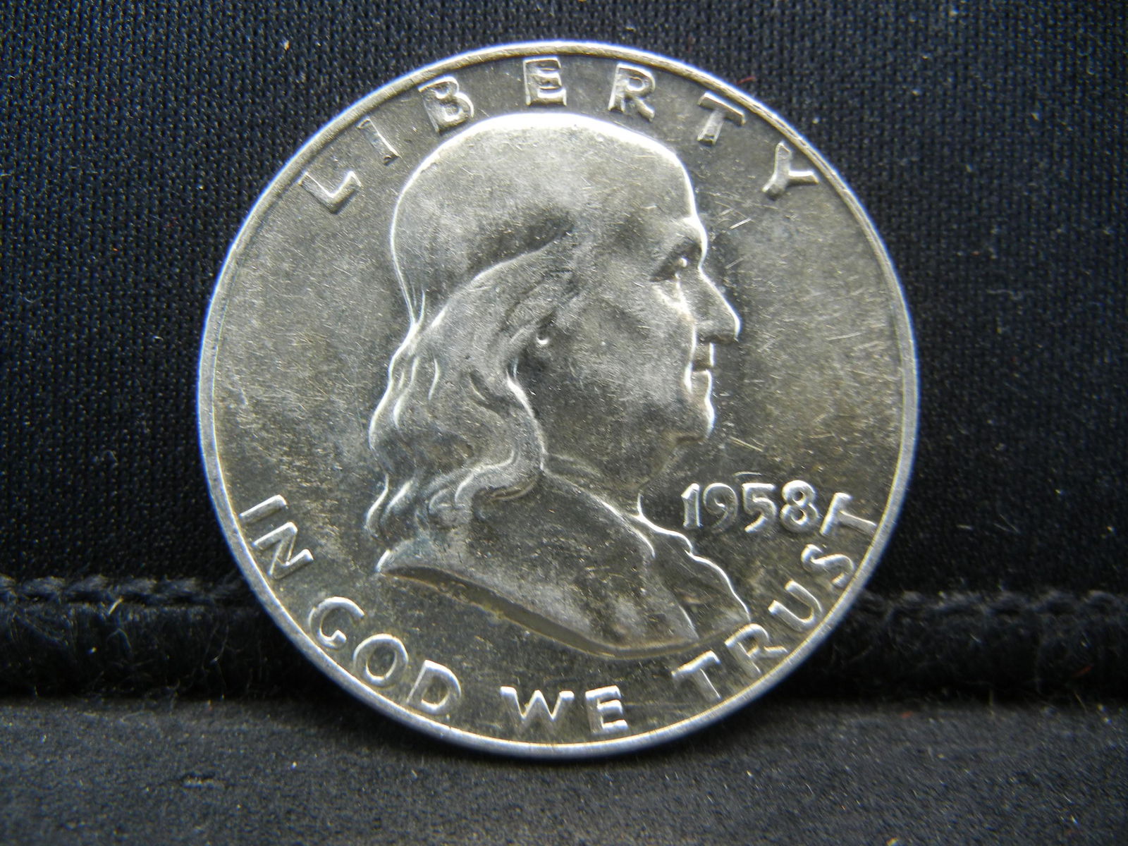 1958 D franklin Half Dollar CH BU (1 of 2)