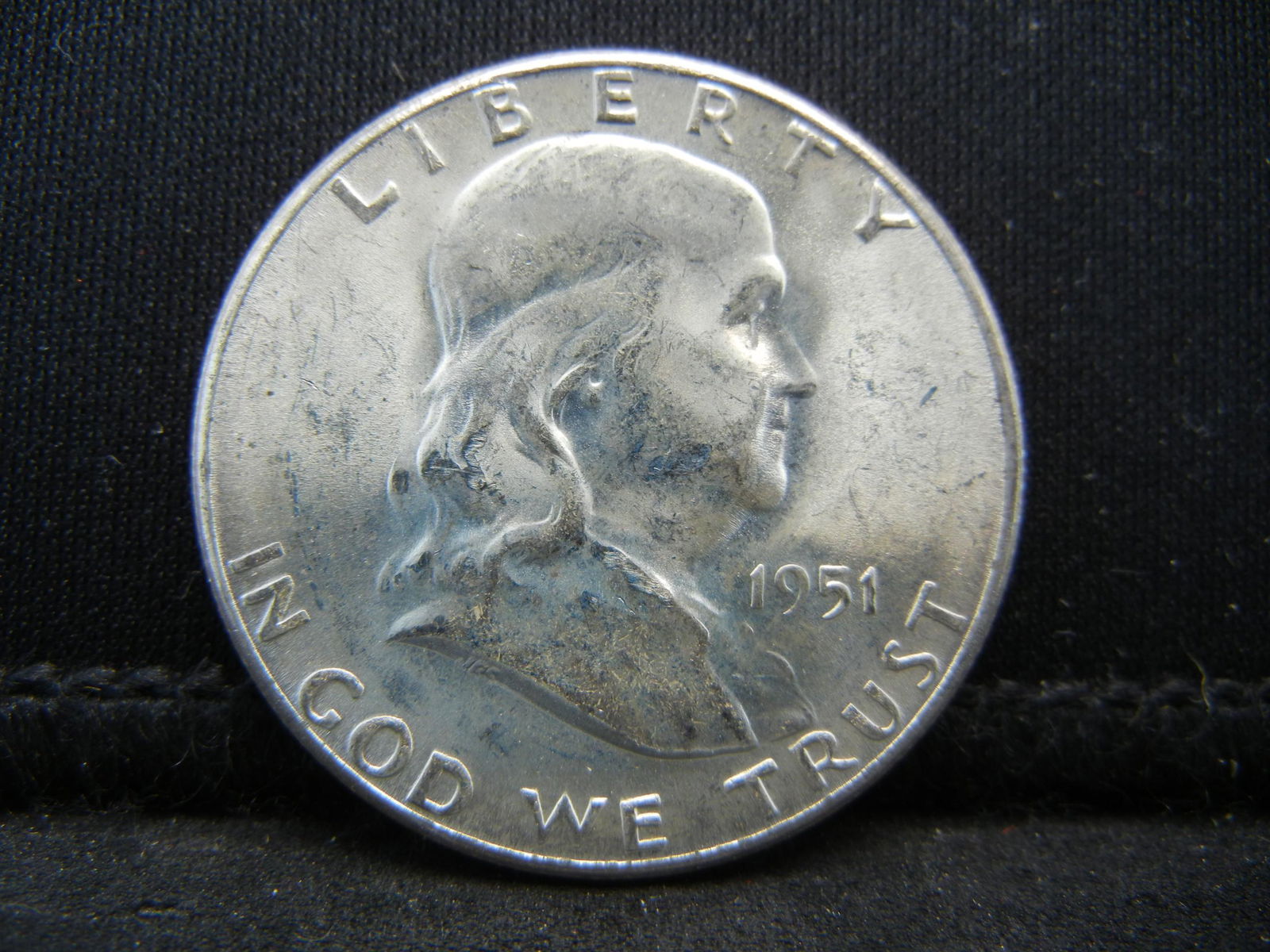 1951 S Franklin Half Dollar CH BU Better Date (1 of 2)