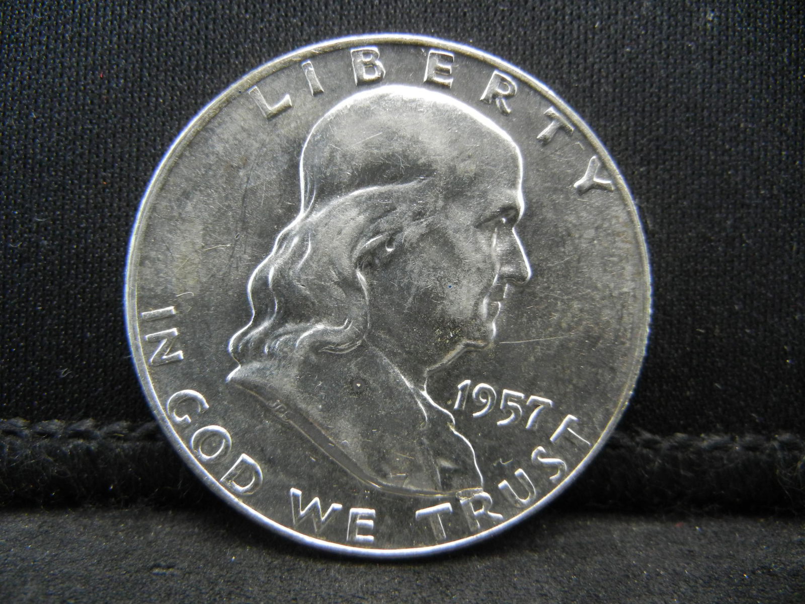 1957 D Franklin Half Dollar CH BU (1 of 2)