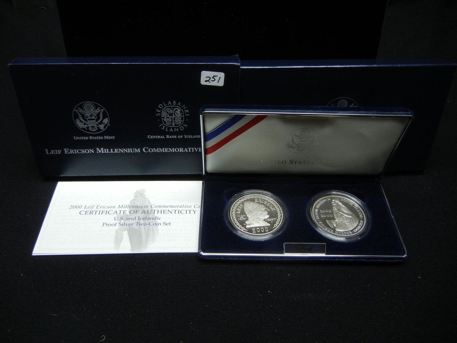 2000 2 Piece Leif Erickson Proof Set Scarce OGP (1 of 4)