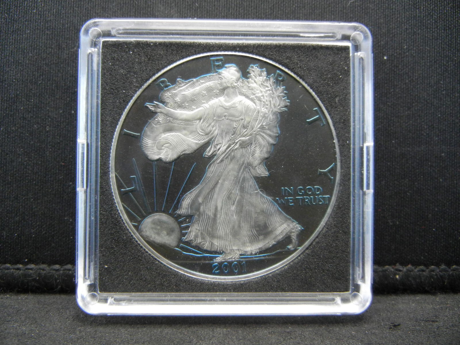 2001 Colorized American Silver Eagle (1 of 4)