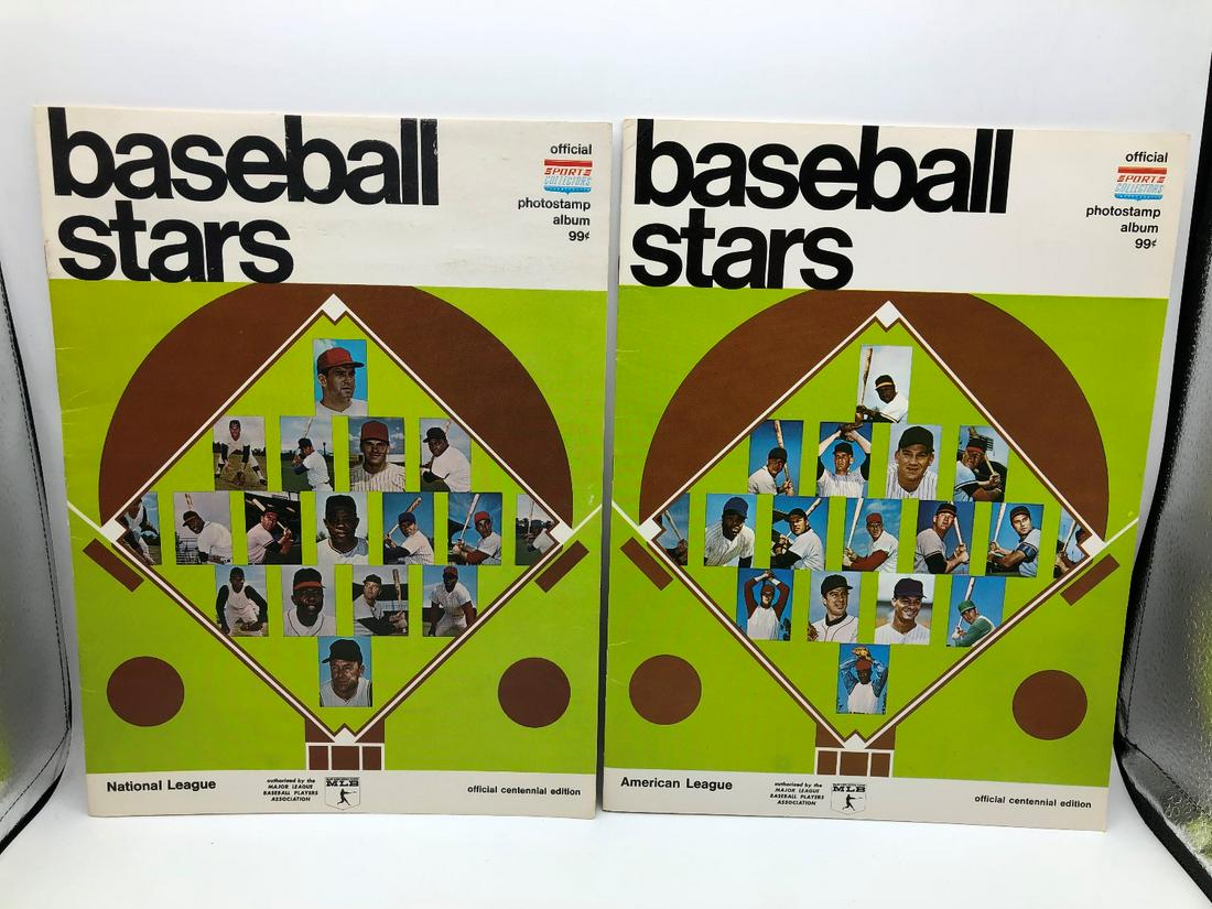 1969 MLB Photostamps Baseball Stars Albums - National & (1 of 6)
