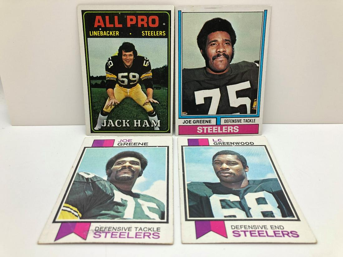 1973 & 1974 Topps Football Pittsburgh Steelers Lot - (1 of 2)