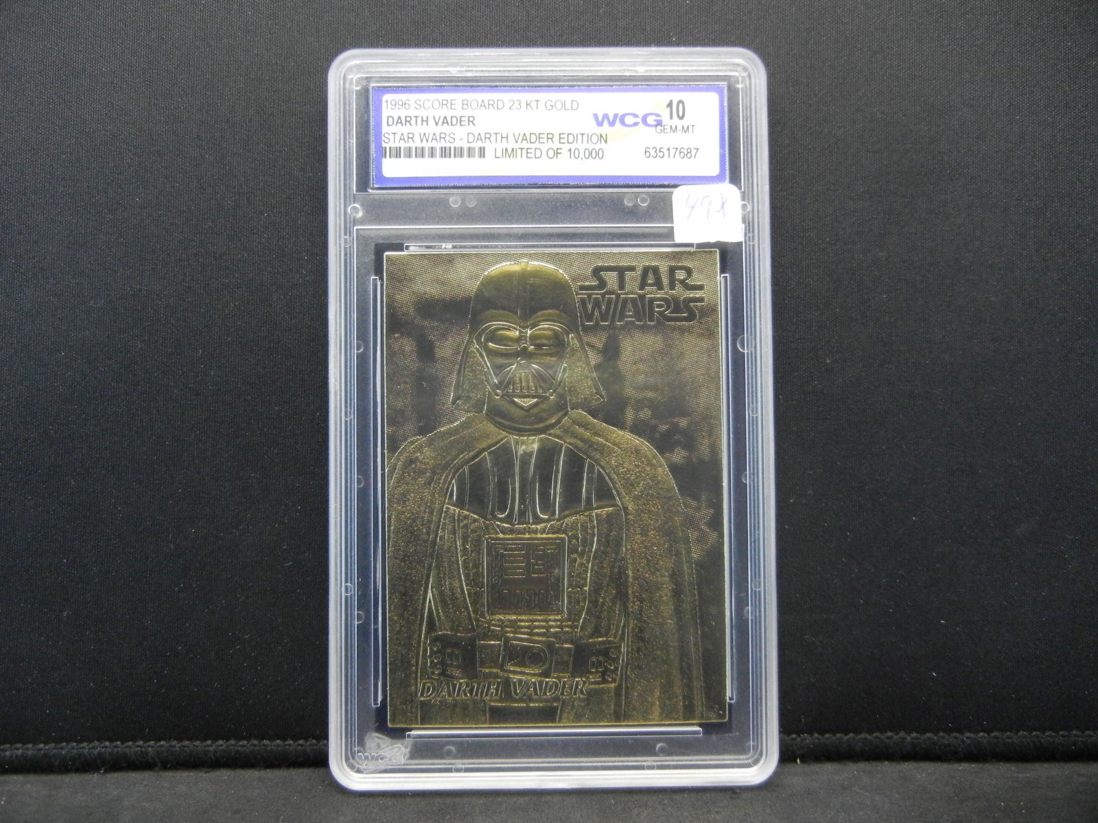 STAR WARS "DARTH VADER/DARTH VADER EDITION", 23K GOLD, (1 of 4)