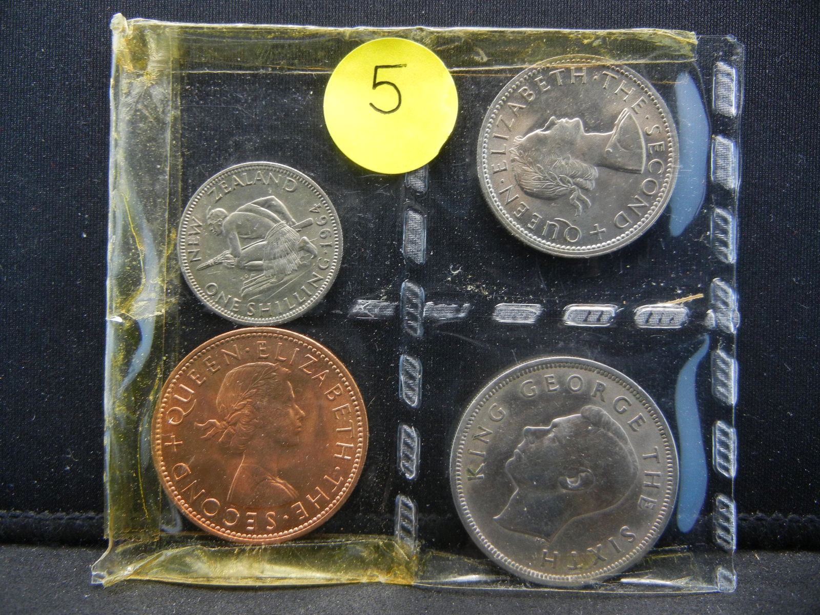 (3)1964 New Zealand BU Mint set, 1-1951 (1 of 2)