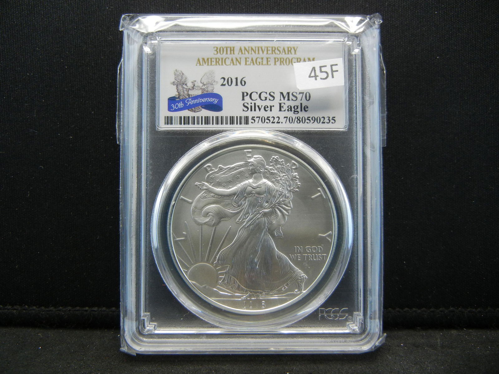 2016 PCGS MS 70 SILVER EAGLE 30TH ANNIV. AMERICAN EAGLE (1 of 4)