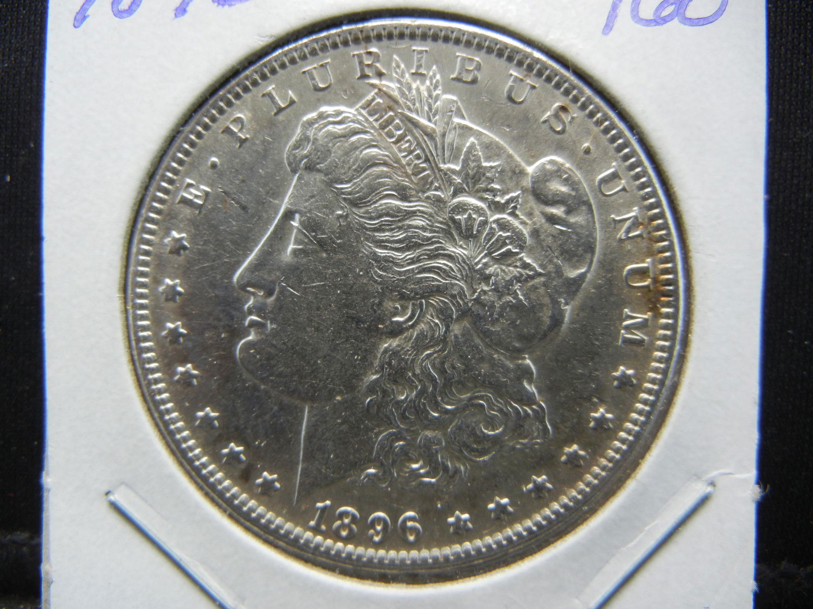 1896 Morgan Dollar. White luster UNC (1 of 3)