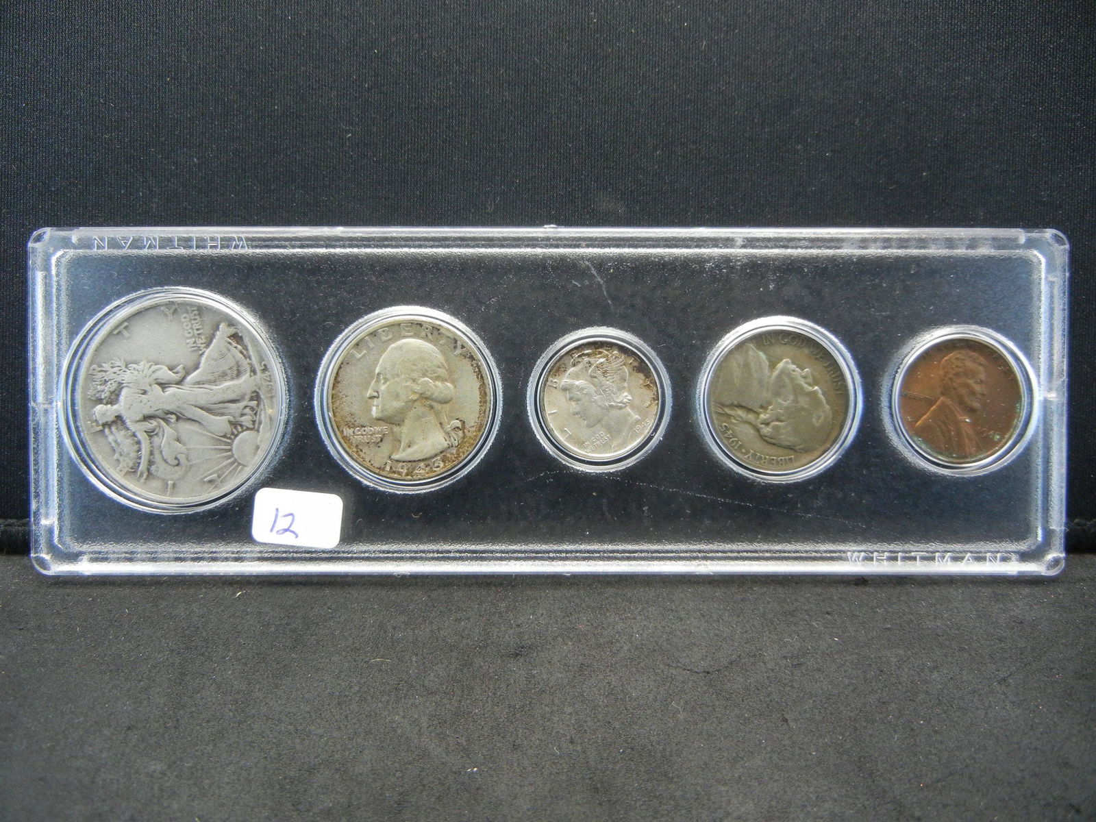 1945 (5) Coin Type Set:  Walker, Washington, nice (1 of 4)