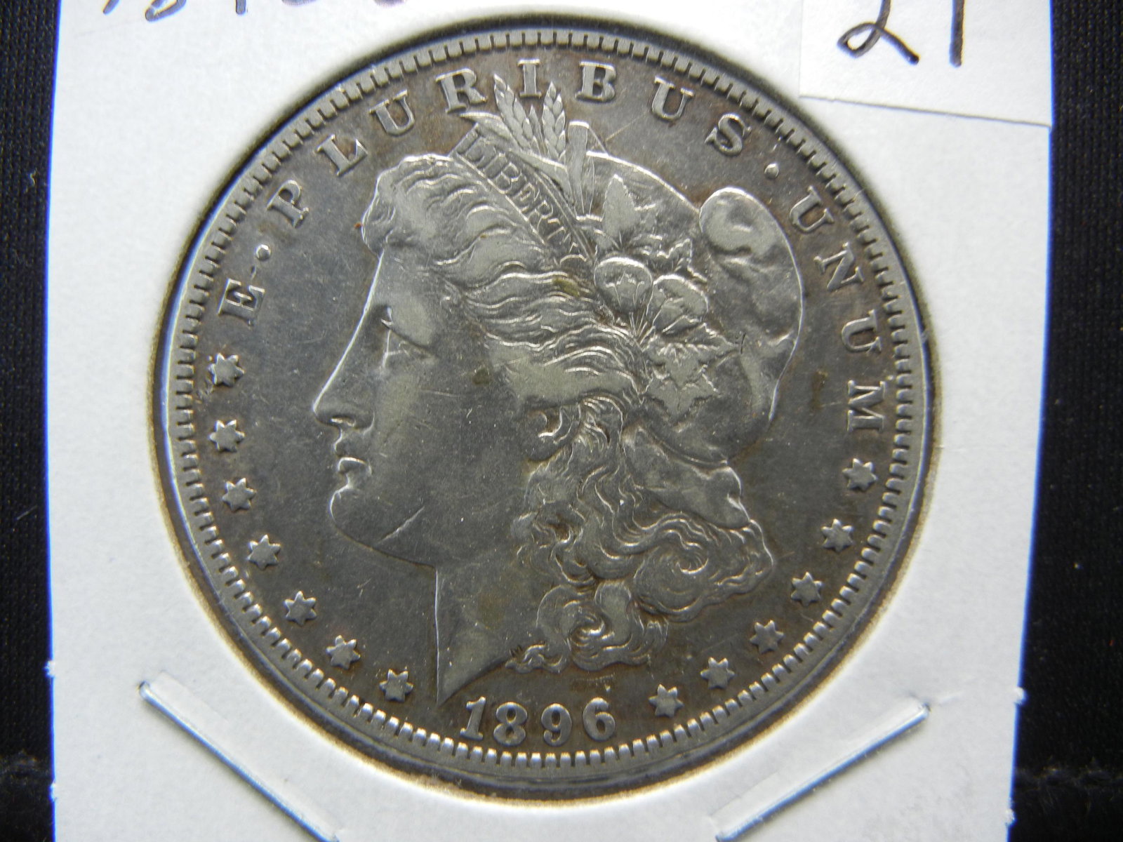 1896-O Morgan Dollar.  Extremely Fine.  RARE in (1 of 3)