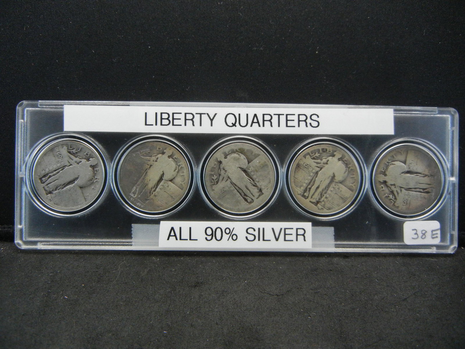 5-Standing Liberty Quarters, No Dates. 90% Silver (1 of 2)