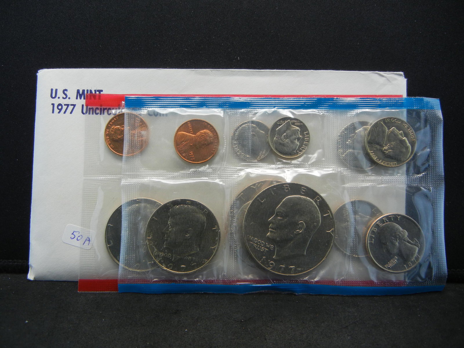 1977 P and D US Mint Set.    In government package. (1 of 5)