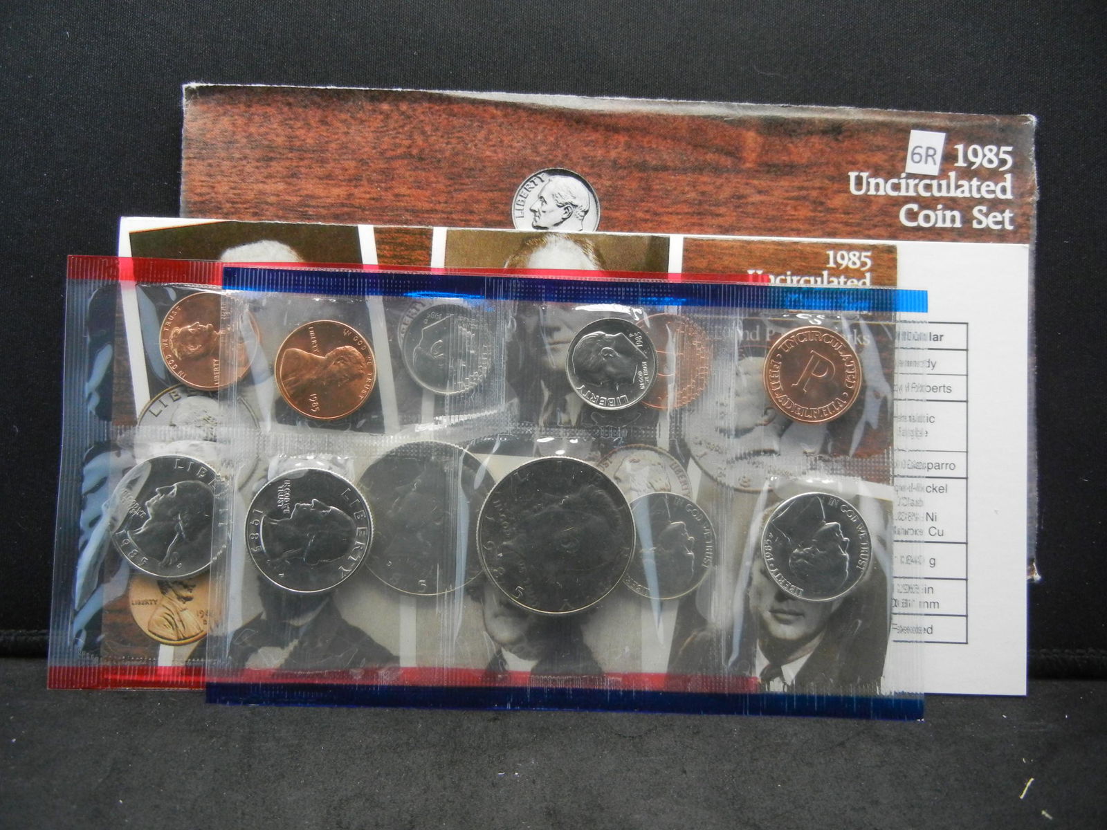 1985 PD Uncirculated Coin Set (1 of 6)