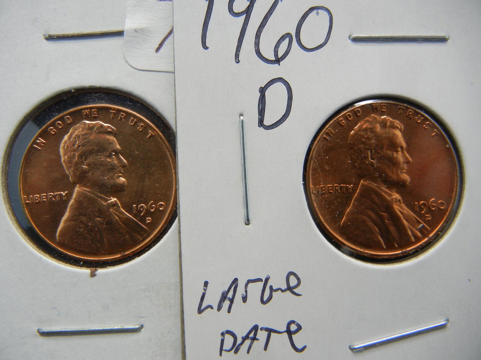 1960 D Choice BU Small Date & Large Date 2 Coin Set (1 of 3)
