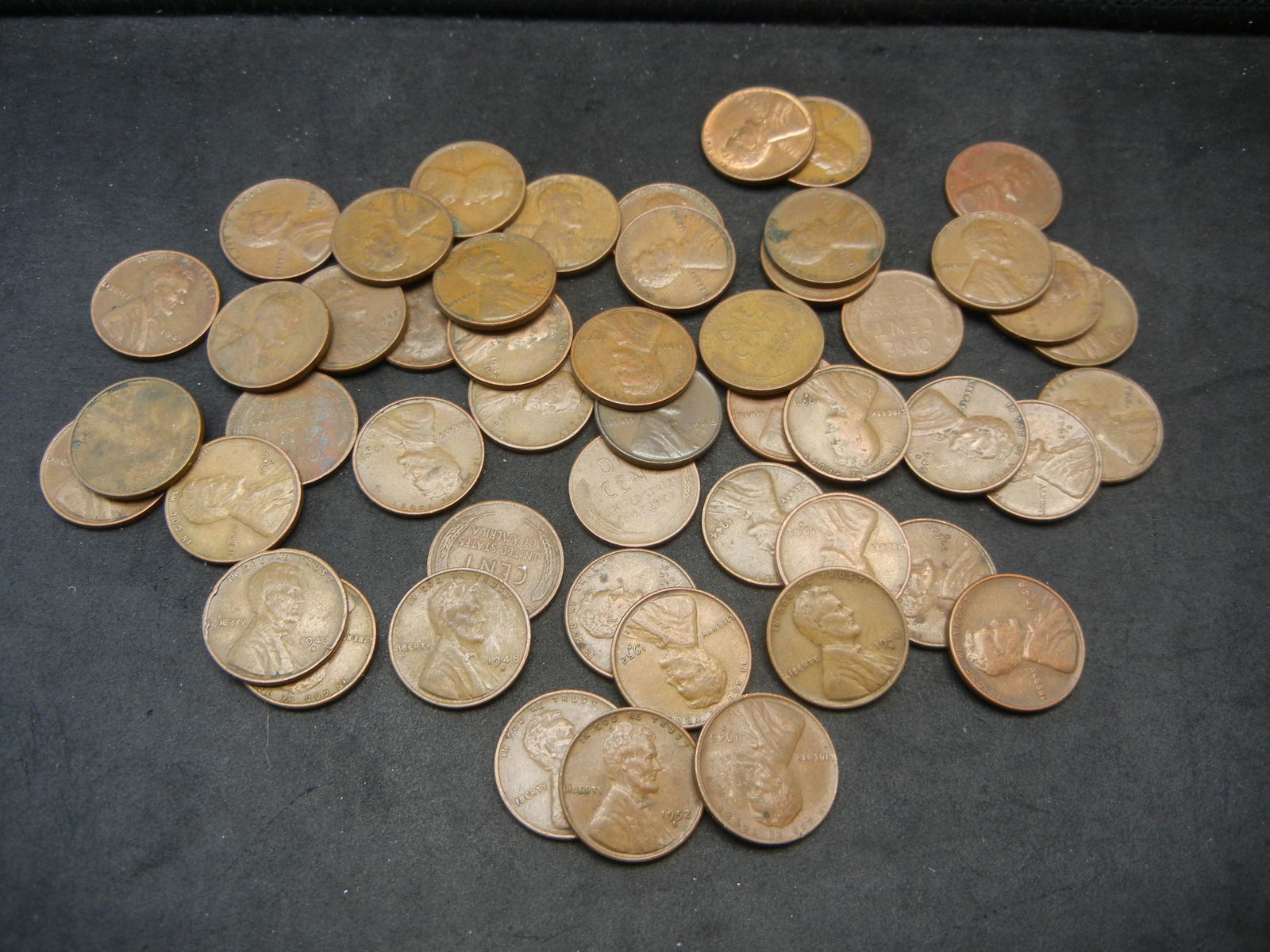 50 S mint mark Lincoln wheat cents (1 of 3)