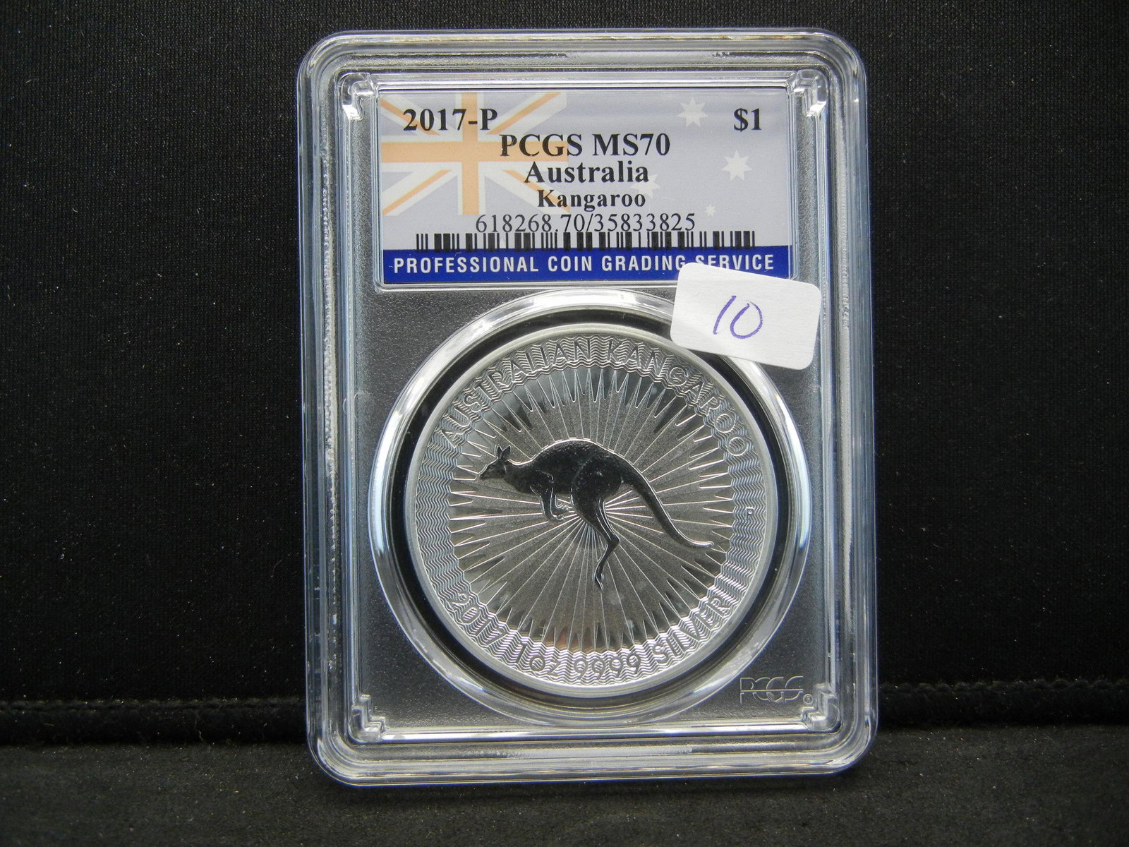 2017 P Silver Australia Kangaroo PCGS MS70 (1 of 4)