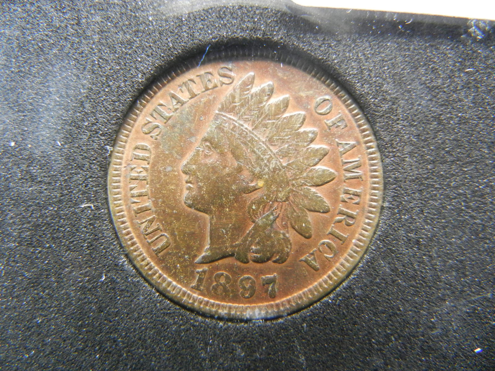 1897 Indian Cent AU/BU (1 of 4)