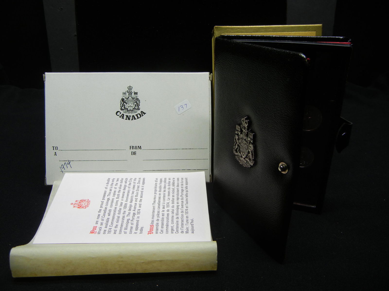 1974 Candian Proof Set Silver Dollar Included (1 of 3)