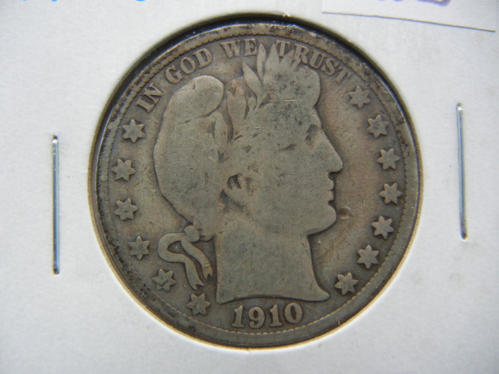 1910 S barber Half Dollar G/VG (1 of 3)
