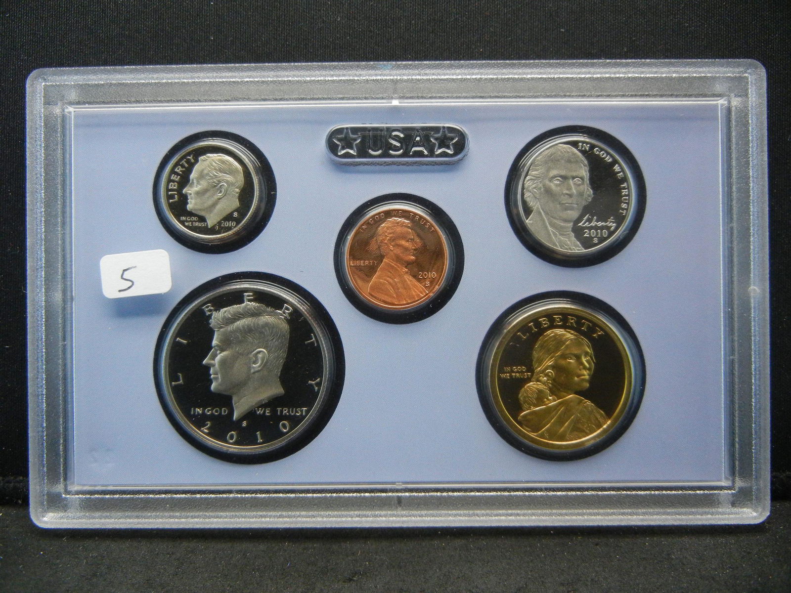 2010-S Clad Five Coin Proof Set No Box (1 of 2)
